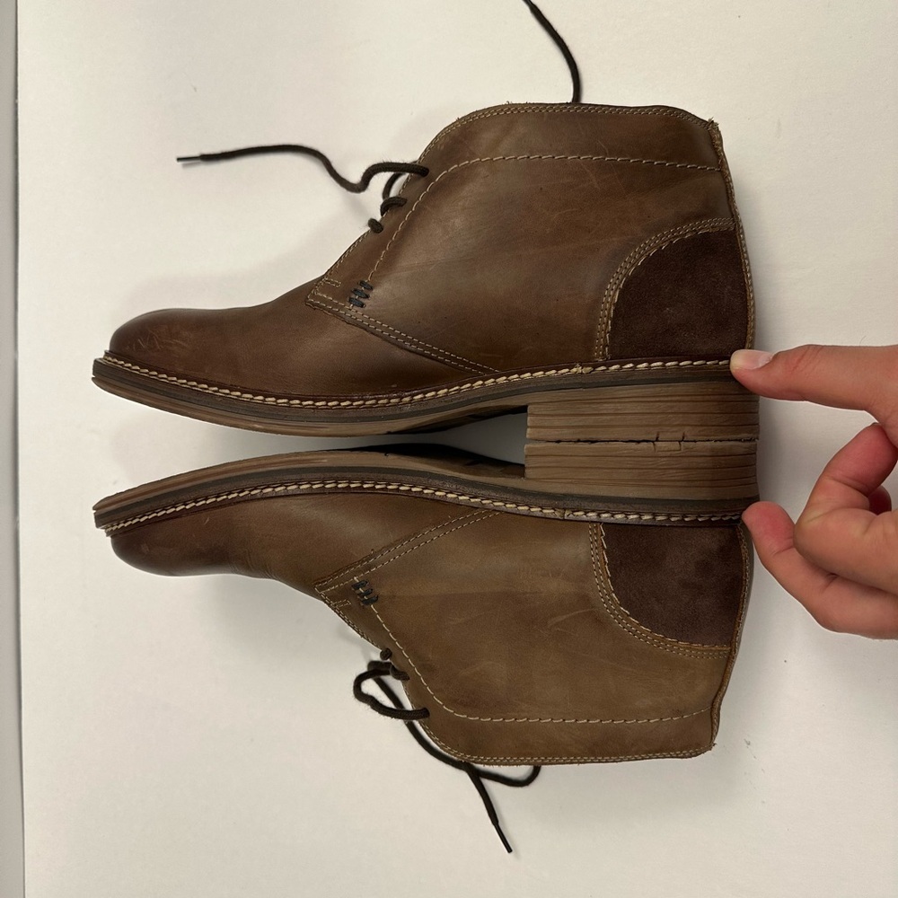 Structure Lionel Men's Leather Chukka Boots in Brown Size 9.5 - Picture 12 of 12